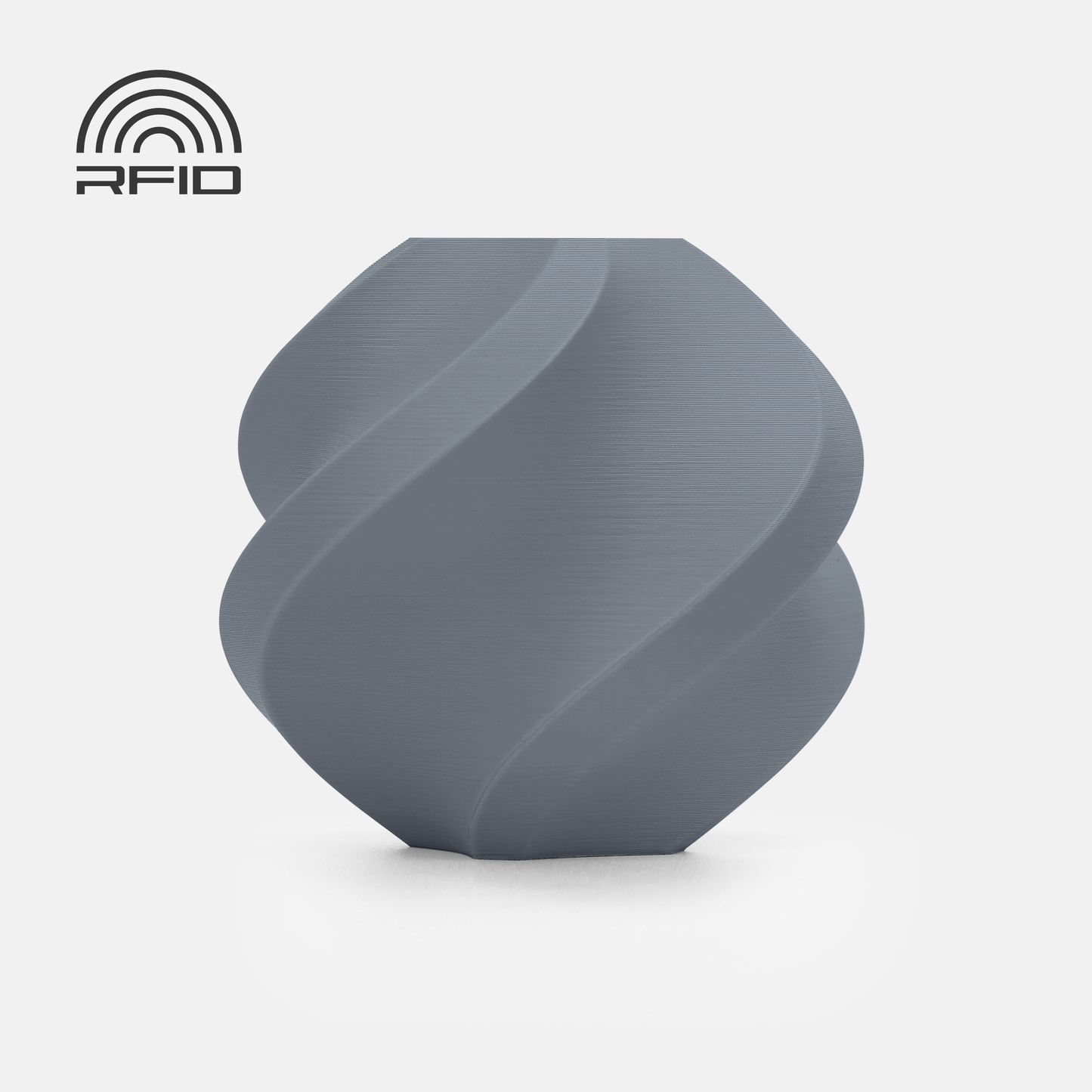 Bambu Lab PLA Matte – Ash Gray – With Spool filament color